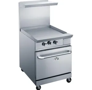 Chef AAA - TCR24-GM Commercial 24 Oven Range 24 Griddle Natural Gas