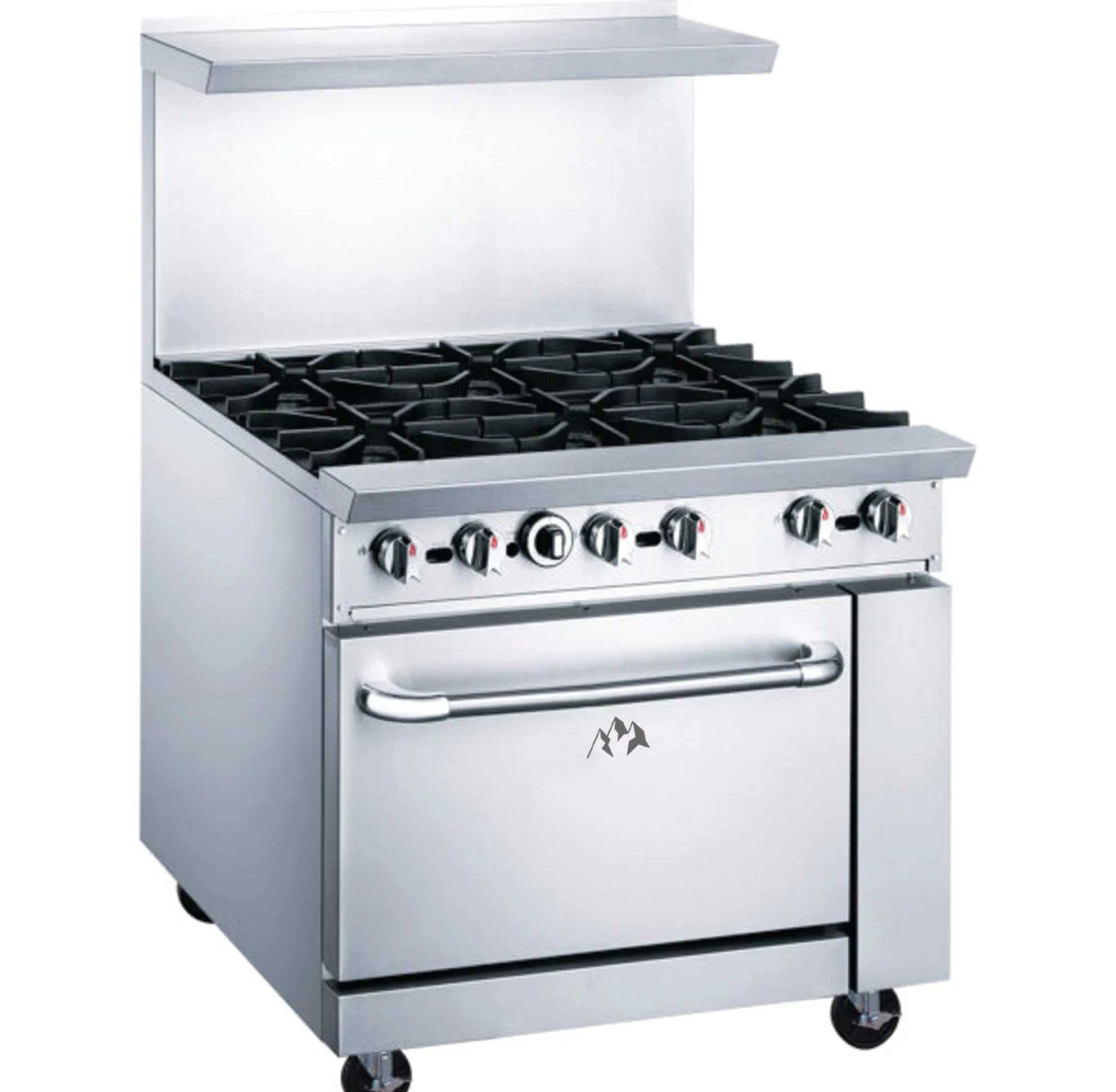 Chef AAA - TCR36-6B Commercial 36 Oven Range Six Open Burner Natural Gas