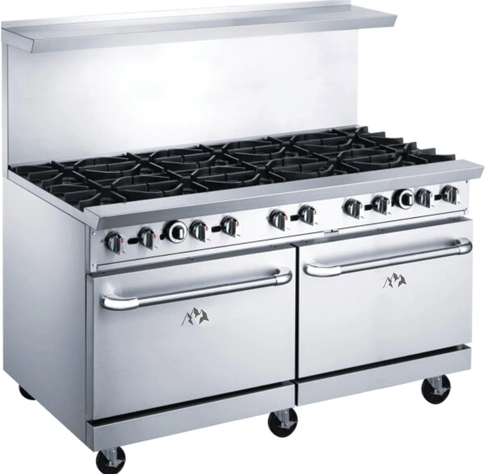 Chef AAA - TCR60-10B Commercial 60 Oven Range Ten Open Burner Natural Gas