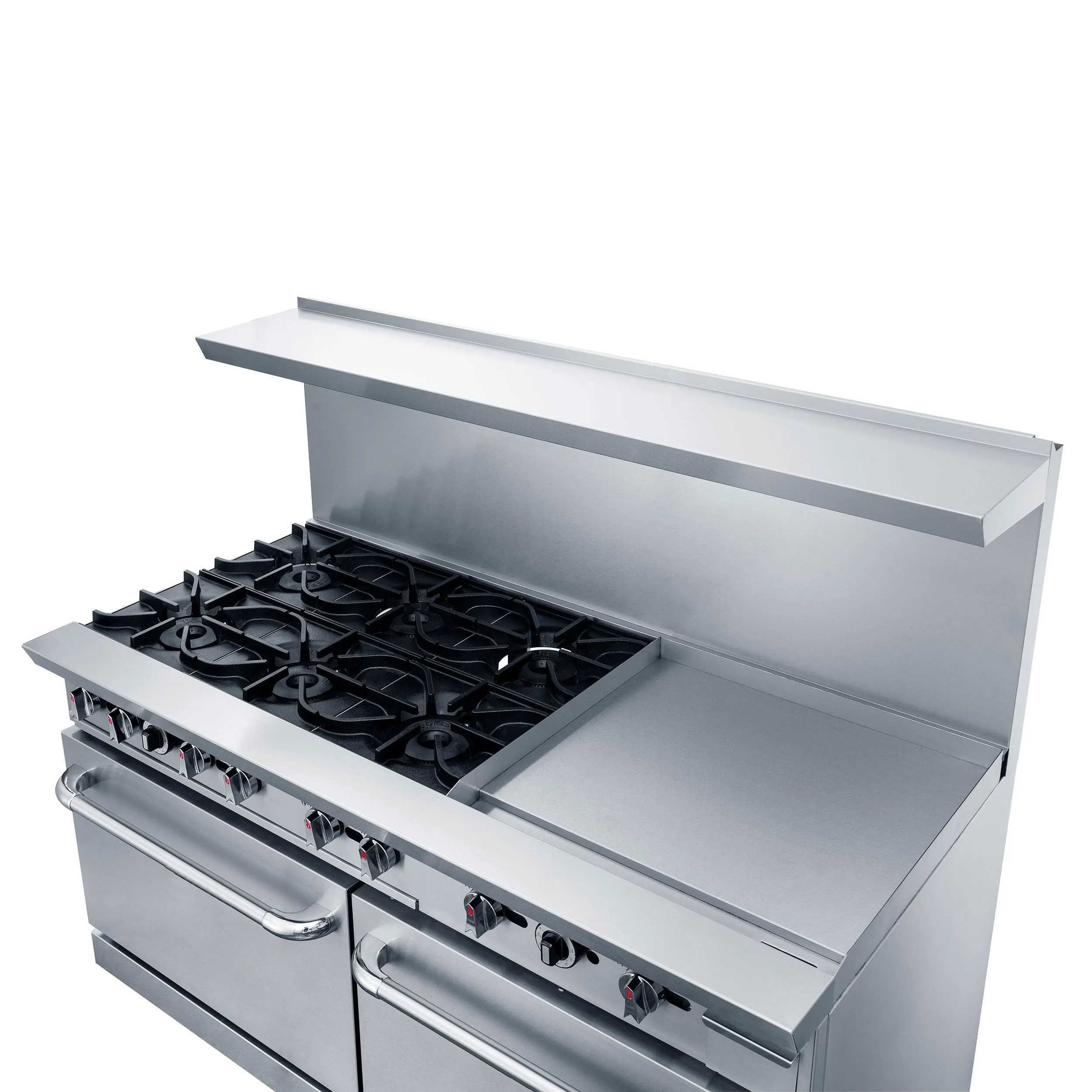 Chef AAA - TCR60-6B24GM Commercial 60 Oven Range Six Open Burner with 24 Griddle Natural Gas