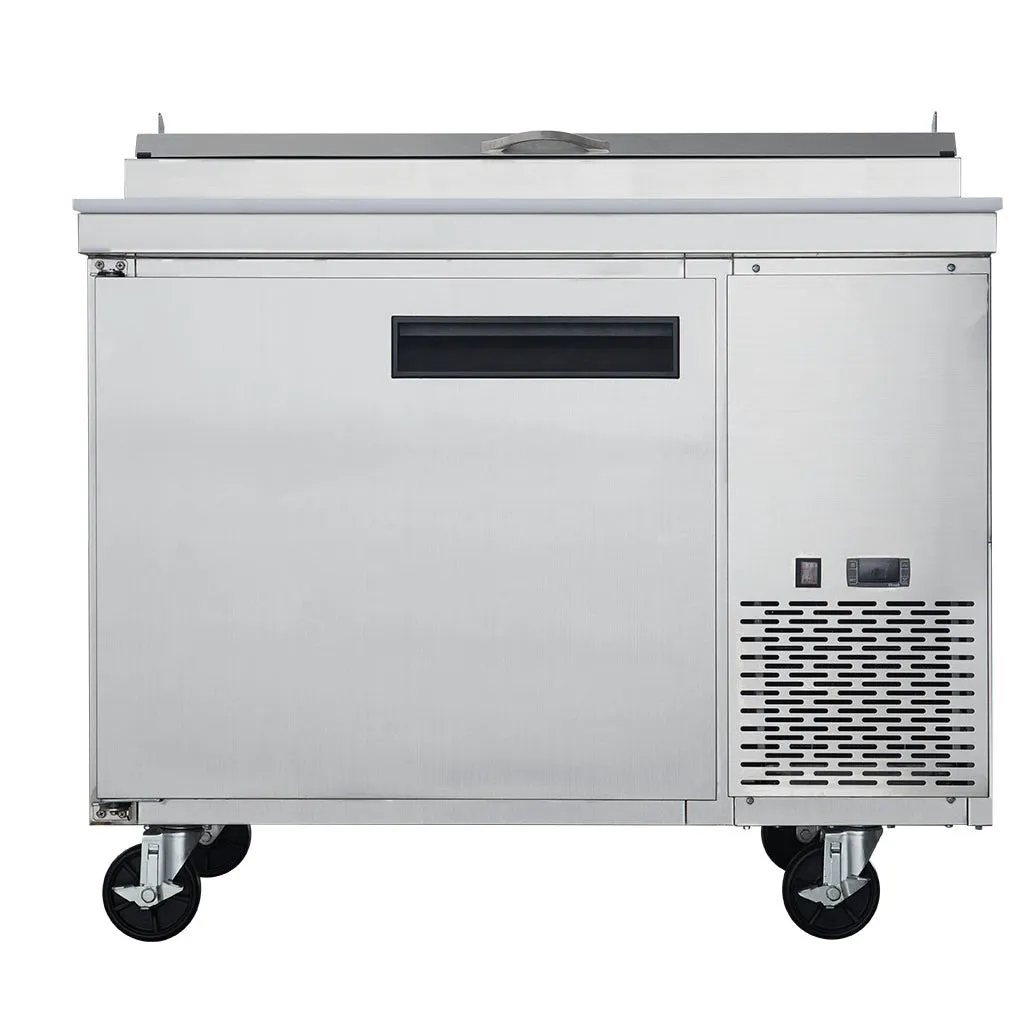 Chef AAA - TICL1-HC. 44 Commercial Sandwich Prep Table Refrigerator 6 Pans 1 Door Stainless Steel 9.8 cu.ft.