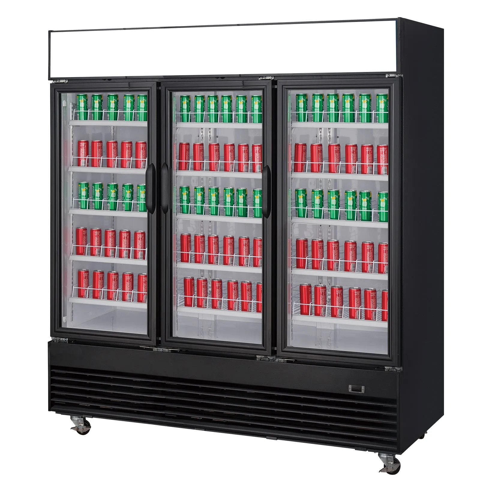 Chef AAA - TSM69R Commercial 78 3 Glass Door Refrigerator 69.43 cu.ft.
