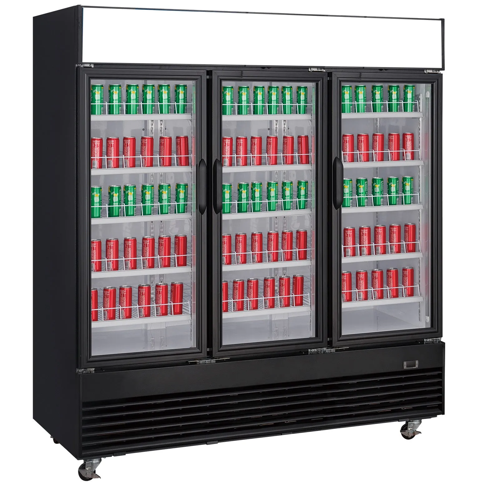 Chef AAA - TSM69R Commercial 78 3 Glass Door Refrigerator 69.43 cu.ft.