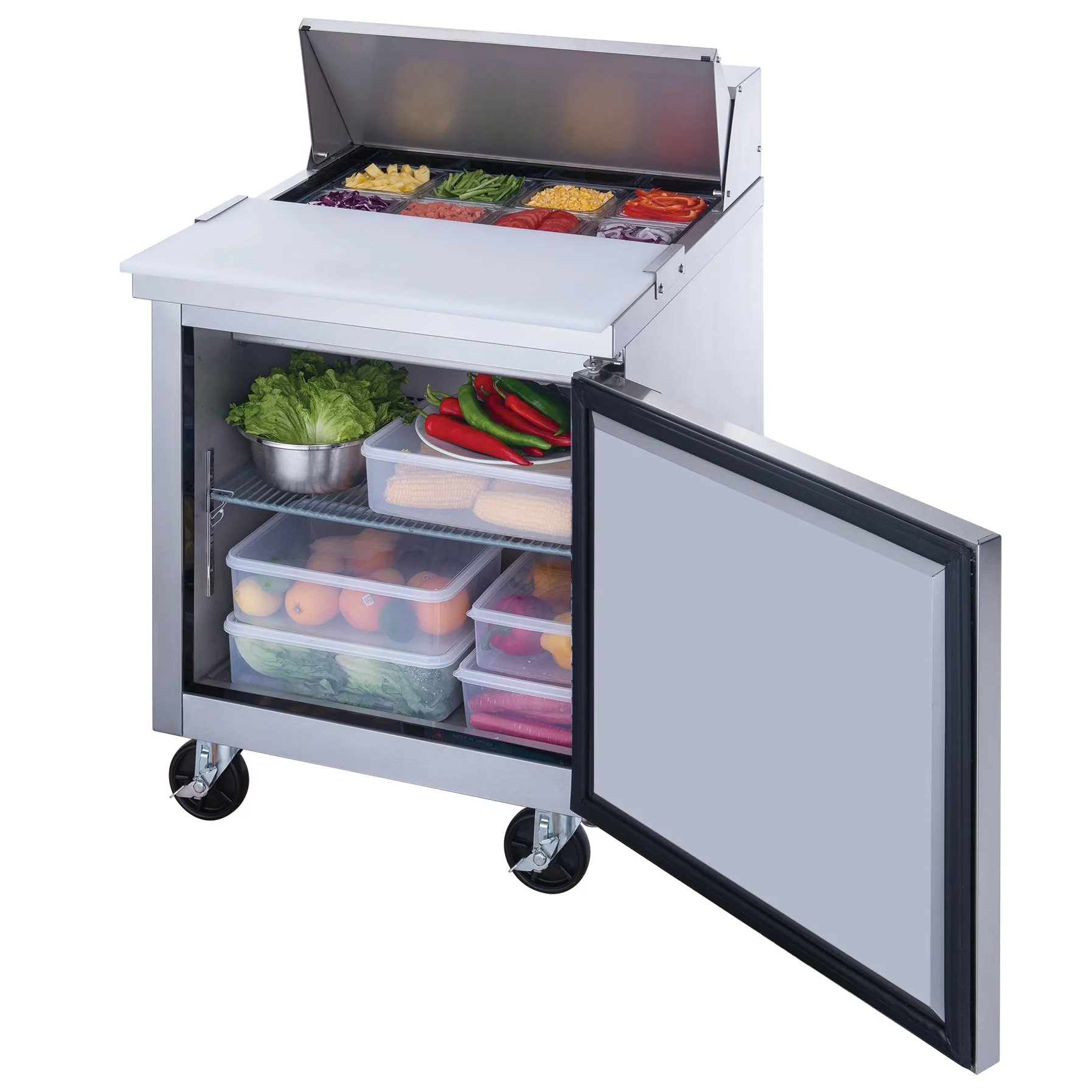 Chef AAA - TSP29 Commercial 29 8 Pan Salad Sandwich Food Prep Table Refrigerator 6.5cu.ft. NSF