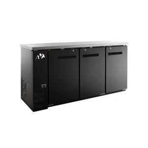 Chef AAA - UBB-72-HC. Commercial 72 Solid Door Back Bar Refrigerator 19.6 cu.ft.