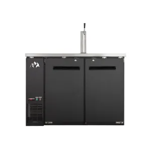Chef AAA - UDD-48-HC. Commercial 48 Single Tap Kegerator Beer Dispenser (2) 1/2 Keg Capacity 11.8 cu.ft.