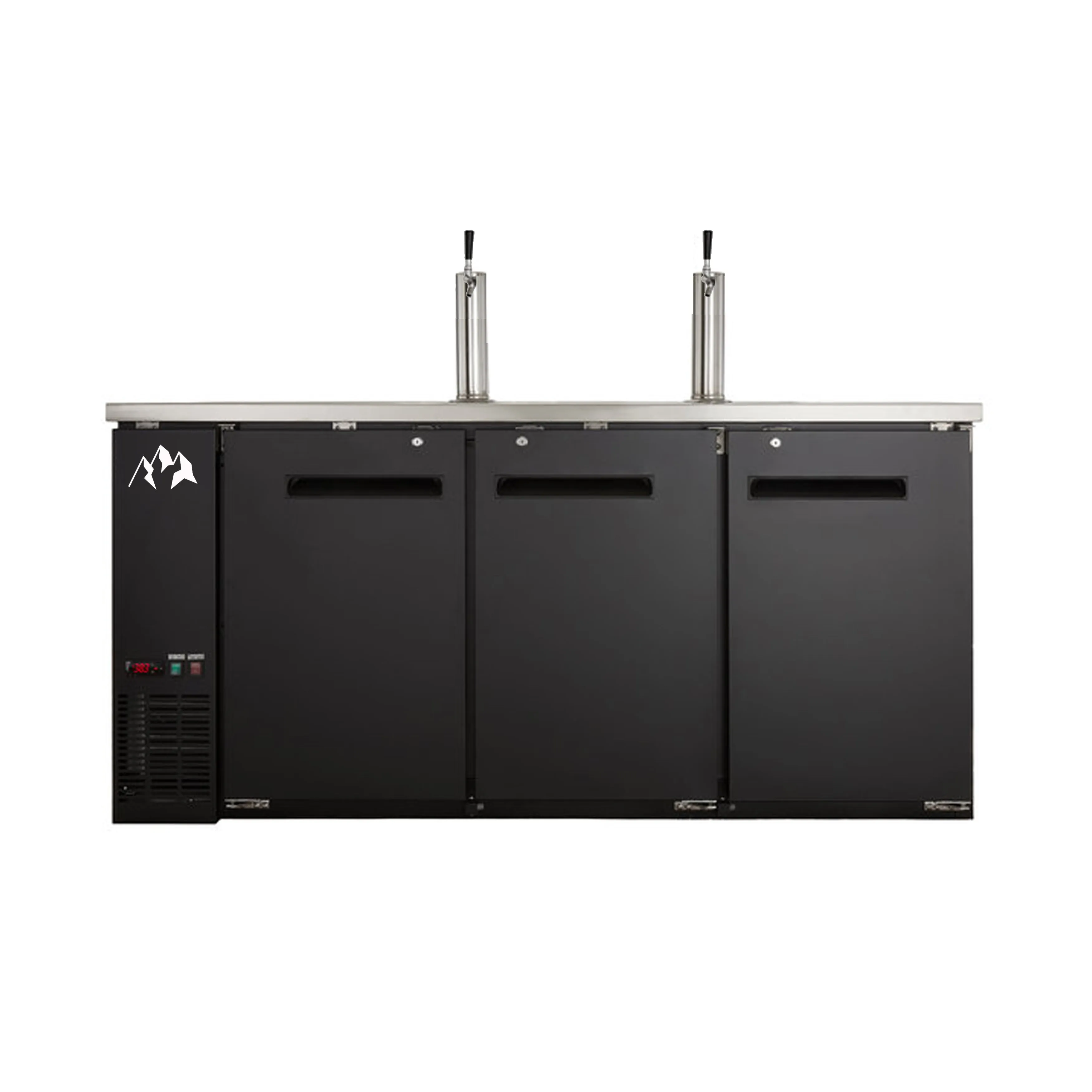 Chef AAA - UDD-72-HC. Commercial 72 Single Tap Kegerator Beer Dispenser (3) 1/2 Keg Capacity 19.6 cu.ft.