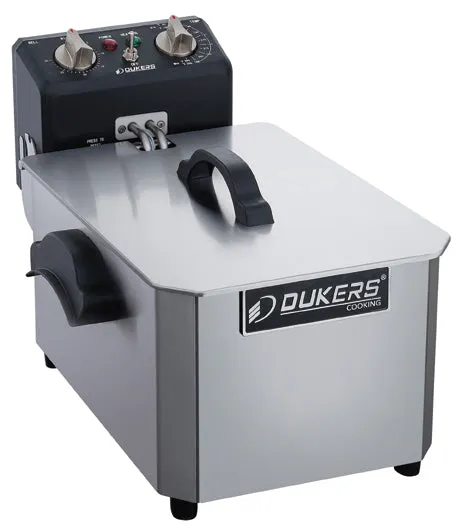 Dukers - DCF10E. 10lb One Basket Electric Countertop Deep Fryer