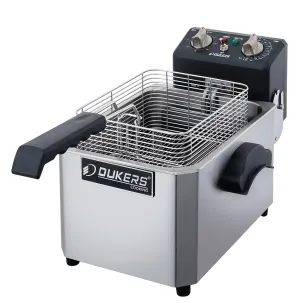Dukers - DCF15E. 15lb One Basket Electric Countertop Deep Fryer