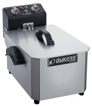 Dukers - DCF7E. 7lb Single Basket Electric Countertop Deep Fryer