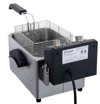 Dukers - DCF7E. 7lb Single Basket Electric Countertop Deep Fryer