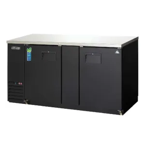 Everest - EBB69-24. Commercial 68 Back Bar Beverage Cooler 24 Deep Solid Door 20 cu.ft.