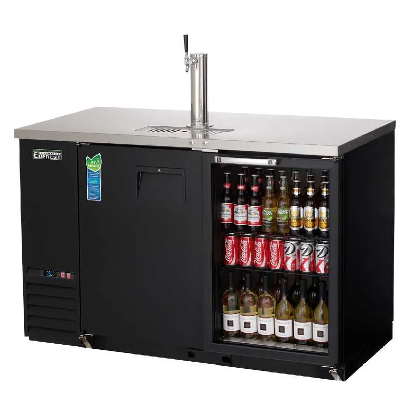 Everest - EBD2-BBG. Commercial 57 Back Bar & Direct Draw Keg Refrigerator Cooler Beer Dispenser 20 cu. ft.