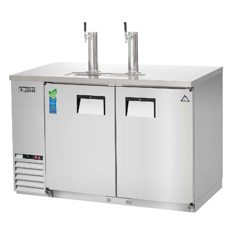 Everest - EBD2-SS. Commercial 57 Direct Draw Keg Refrigerator Cooler Beer Dispenser 20 cu. ft.