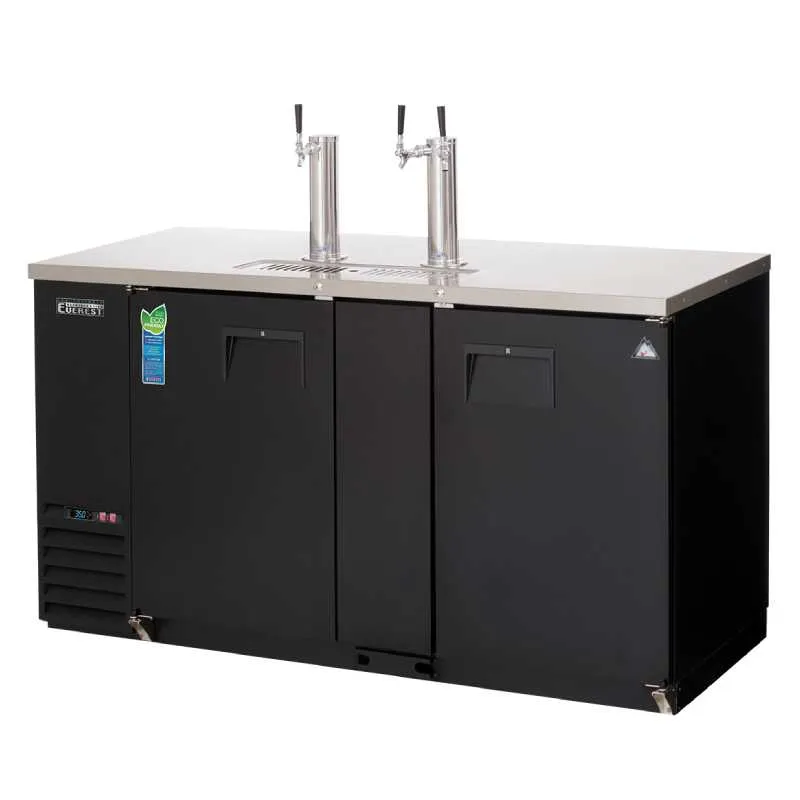 Everest - EBD3-BB. Commercial 68 Back Bar & Direct Draw Keg Refrigerator Cooler Beer Dispenser