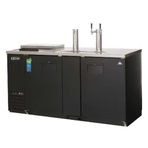 Everest - EBD3-CT. Commercial 68 Club Top Direct Draw Keg Refrigerator Cooler Beer Dispenser