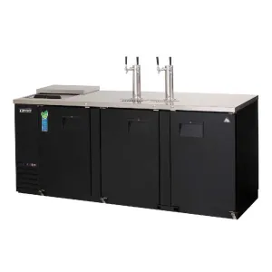 Everest - EBD4-CT. Commercial 89 Keg Refrigerator Club Top Direct Draw Cooler Beer Dispenser