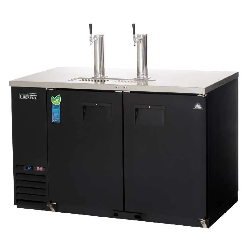 Everest - EBDS2-24. Commercial 49 Direct Draw Keg Refrigerator Cooler Beer Dispenser
