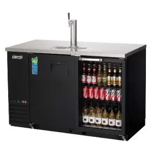 Everest - EBDS2-BBG-24. Commercial 49 Back Bar Direct Draw Keg Refrigerator Cooler Beer Dispenser
