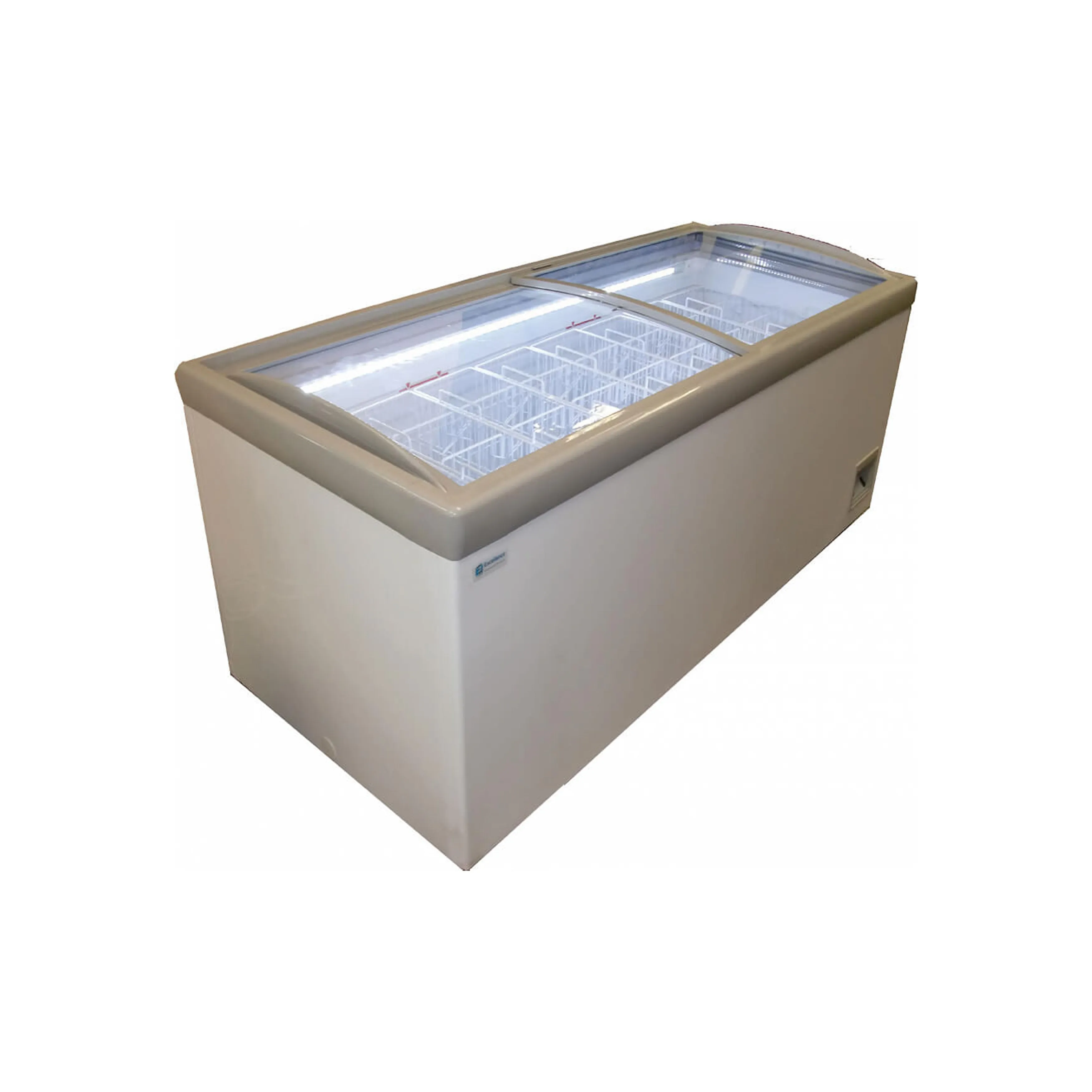 Excellence Industries - HM-23HC. 73 Commercial Flat Top Glass Door Display Freezer 23.3 cu.ft.
