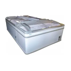 Excellence Industries - HR-21H. 82 Commercial Curved Top Island Display Freezer / Cooler 30.9 cu. ft.