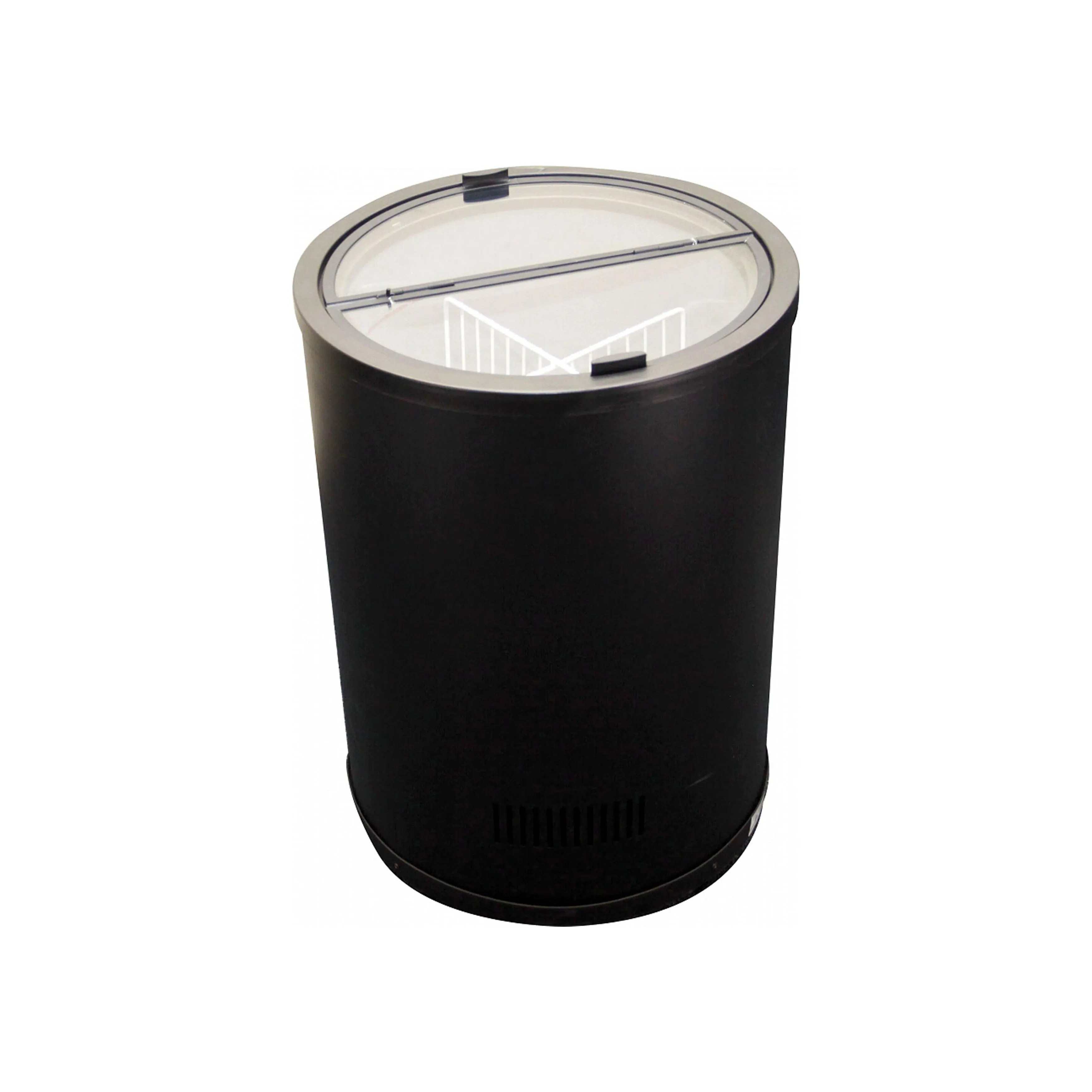 Excellence Industries - RF-77HC. 22 Commercial Glass Top Ice Cream Barrel Freezer 2.5 cu. ft.
