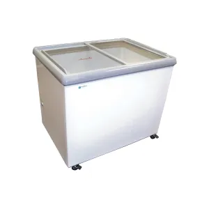 Excellence Industries - SPOT-6HCD. 47 Commercial Flat Top Dual Temp Glass Door Display Freezer 11.5 cu. ft.