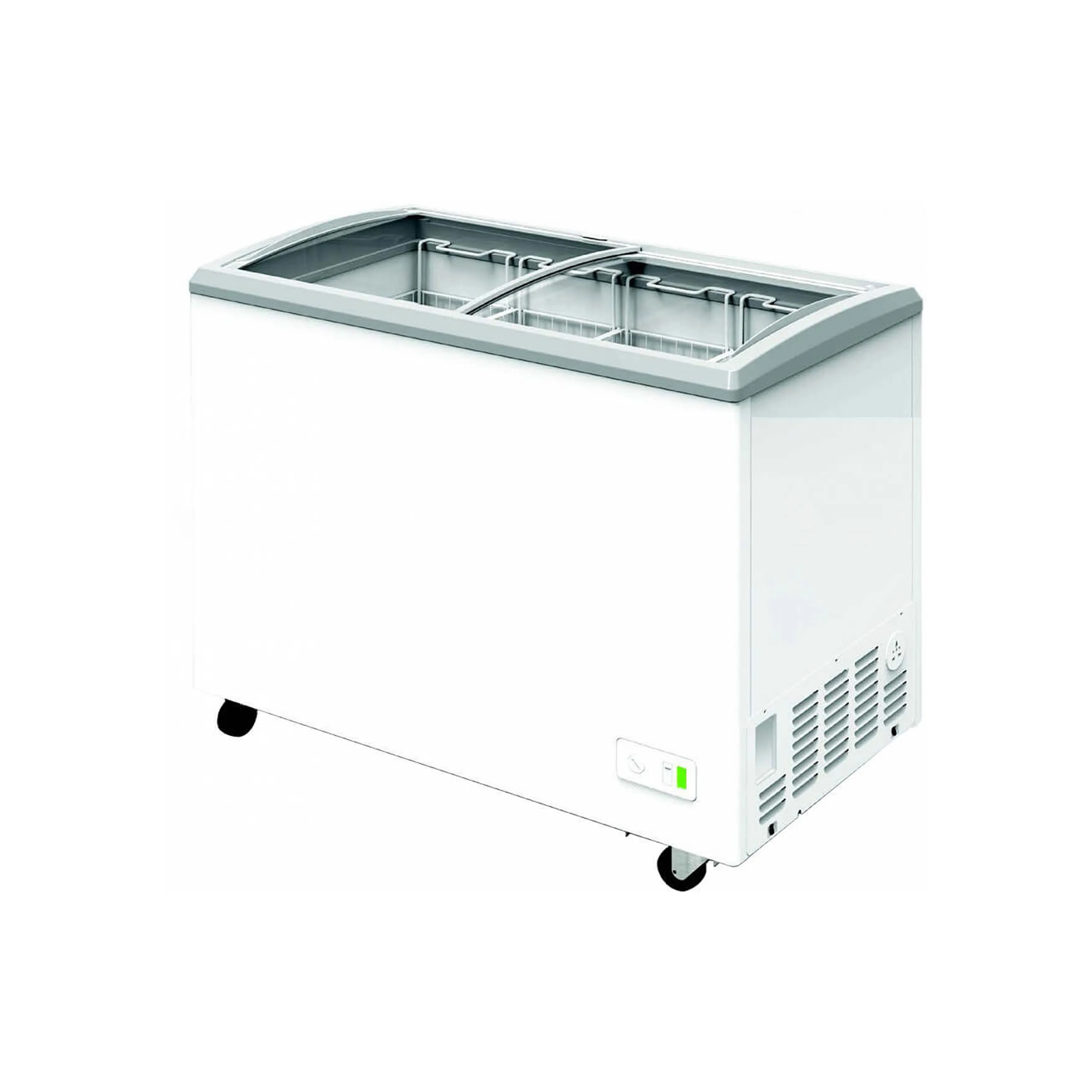 Excellence Industries - VBN-3. 29 Commercial Dual Temperature Curve Glass Door Display Freezer 4 cu. ft.