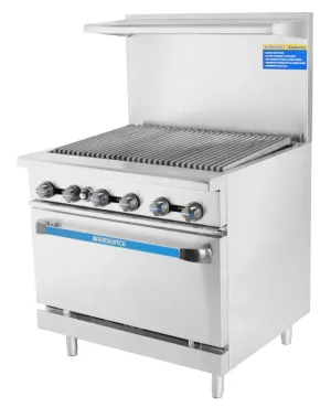 Gk & Radiance - TAR-36RB . 36 Wide. 36 Radiant Broiler Top. 1 Standard Oven