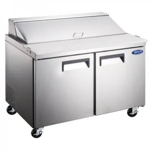 Grista - GRSL-2D/60. Salad Sandwich Prep Table - 2 Door. 15.5 Cu. Ft.. 60 In