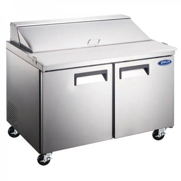 Grista - GRSL-2D/60. Salad Sandwich Prep Table - 2 Door. 15.5 Cu. Ft.. 60 In