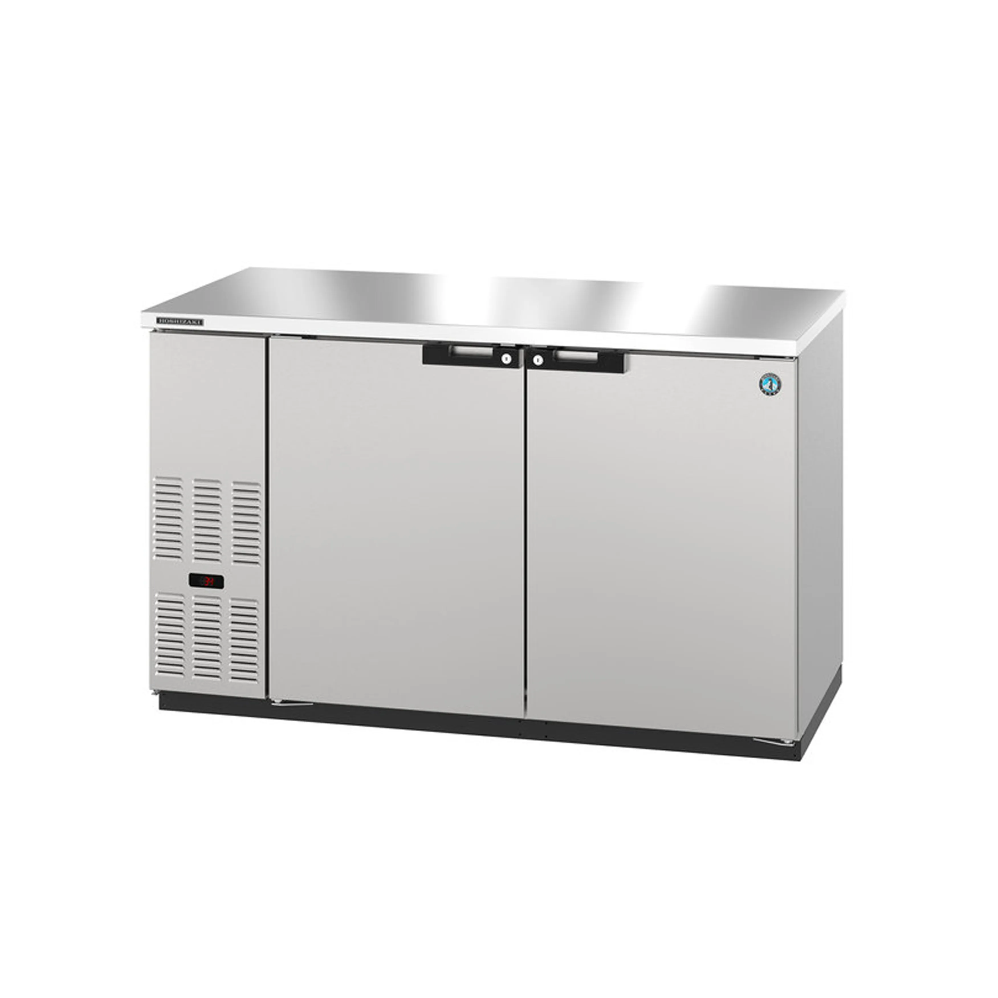 Hoshizaki - BB59-S. Commercial 59.5 Stainless Steel Back Bar Refrigerator 18.16cu.ft.