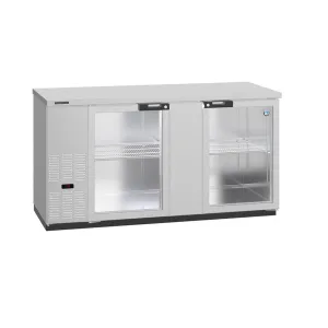 Hoshizaki - BB69-G-S. 69.5 Stainless Steel Glass Door Back Bar Refrigerator 21.8cu.ft.