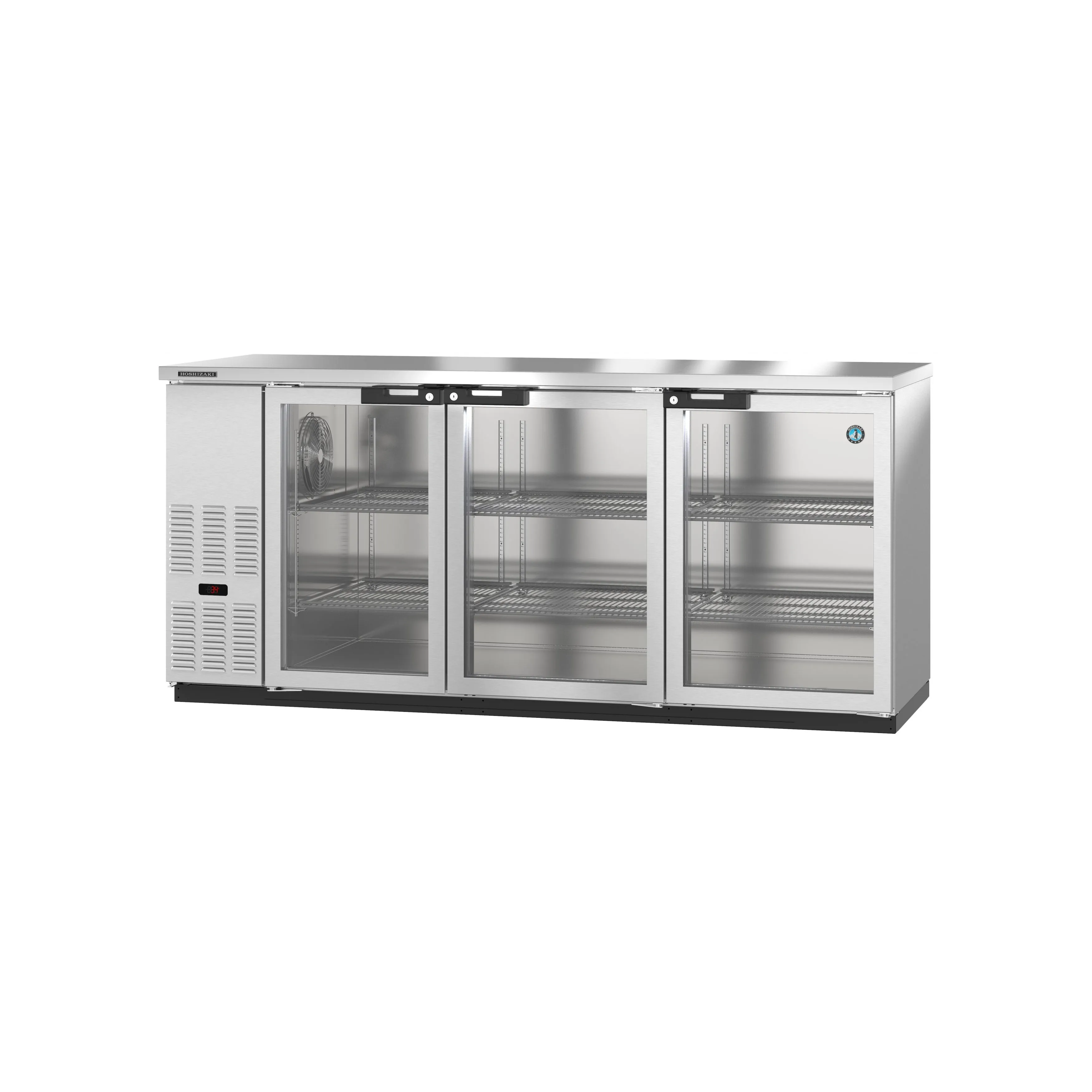 Hoshizaki - BB80-G-S. Commercial 80 Stainless Steel Glass Door Back Bar Refrigerator 26.74cu.ft.