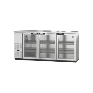 Hoshizaki - BB80-G-S. Commercial 80 Stainless Steel Glass Door Back Bar Refrigerator 26.74cu.ft.