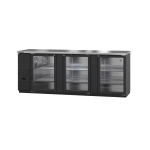 Hoshizaki - BB95-G. Commercial 95.5 Black Glass Door Back Bar Refrigerator 32.53cu.ft.