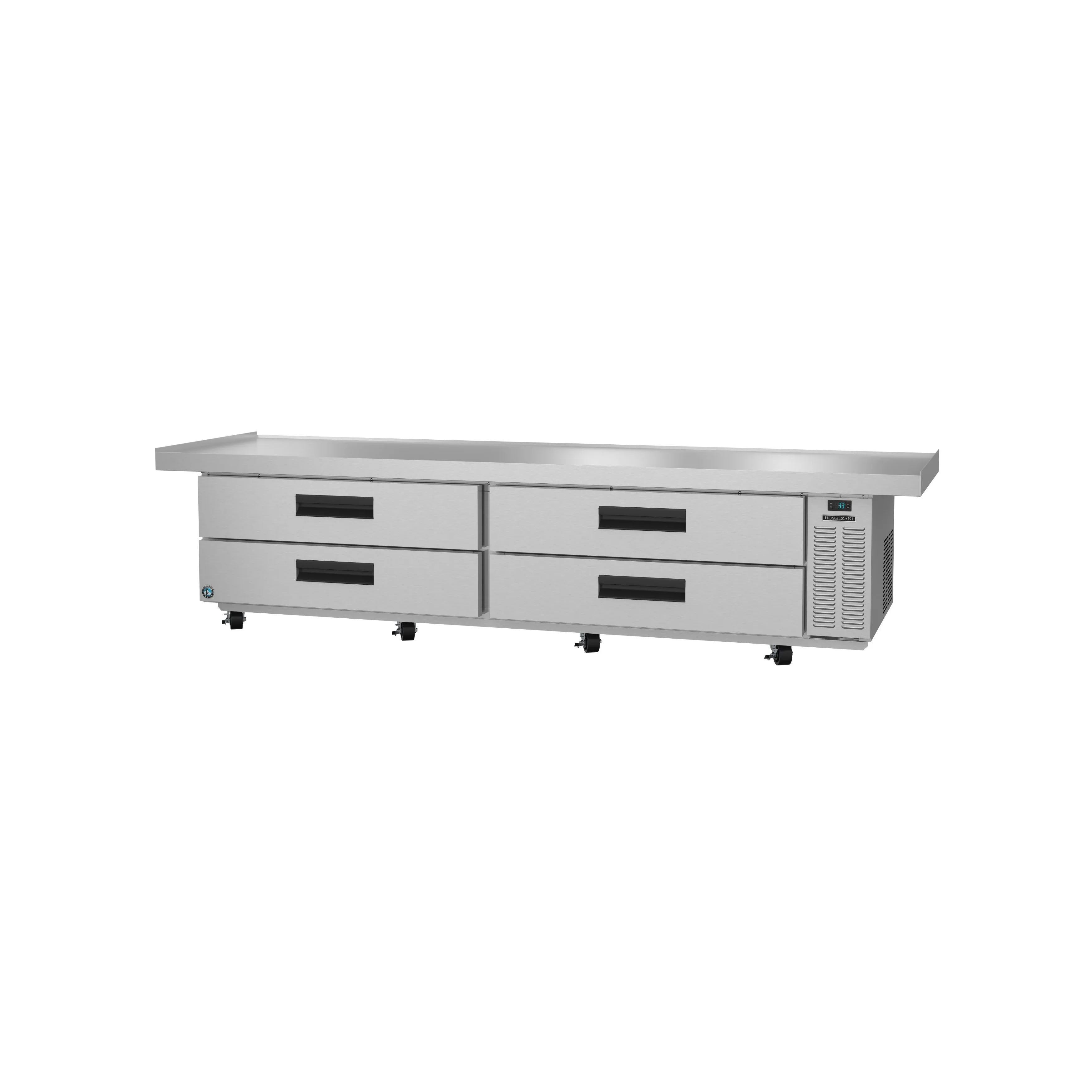 Hoshizaki - CR110A. Commercial 110 1/2 4 Drawer Refrigerated Chef Base 24.75 cu. ft.