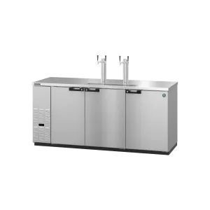 Hoshizaki - DD80-S. Commercial 80 Stainless Steel Double Tap Kegerator Beer Dispenser - (4) 1/2 Keg Capacity 28.74cu.ft.