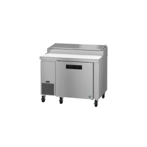 Hoshizaki - PR46B. Commercial 46 Single Section Pizza Prep Table Refrigerator Stainless Door 11.23cu.ft.