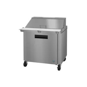 Hoshizaki - SR36B-15M. Commercial 36 Steelheart Series Sandwich Salad Prep Table Refrigerated One Door Mega Top 8.7cu.ft.