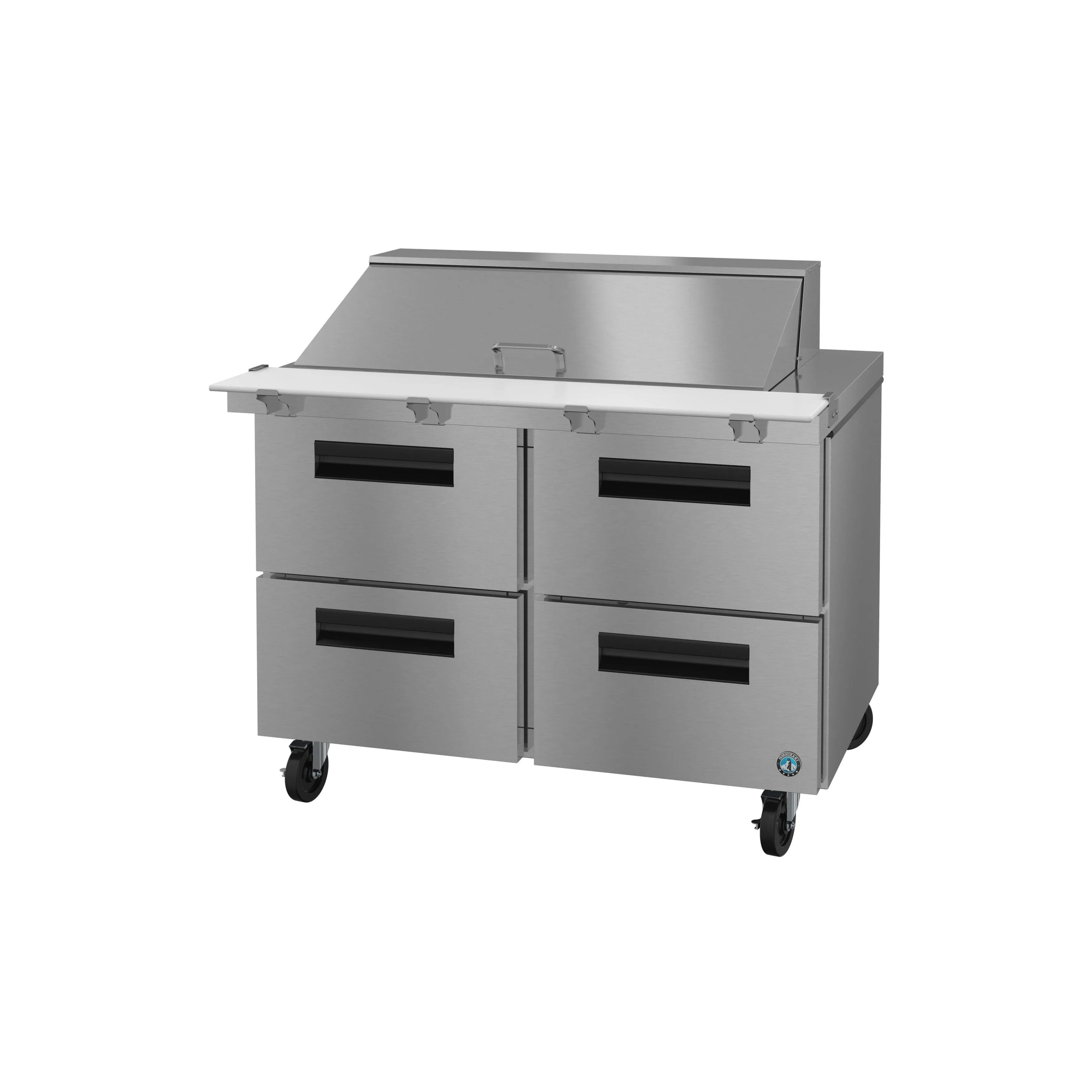 Hoshizaki - SR48B-18MD4. Commercial 48 Steelheart B Series Sandwich Prep Table Refrigerator 4 Drawer Mega Top 12cu.ft.