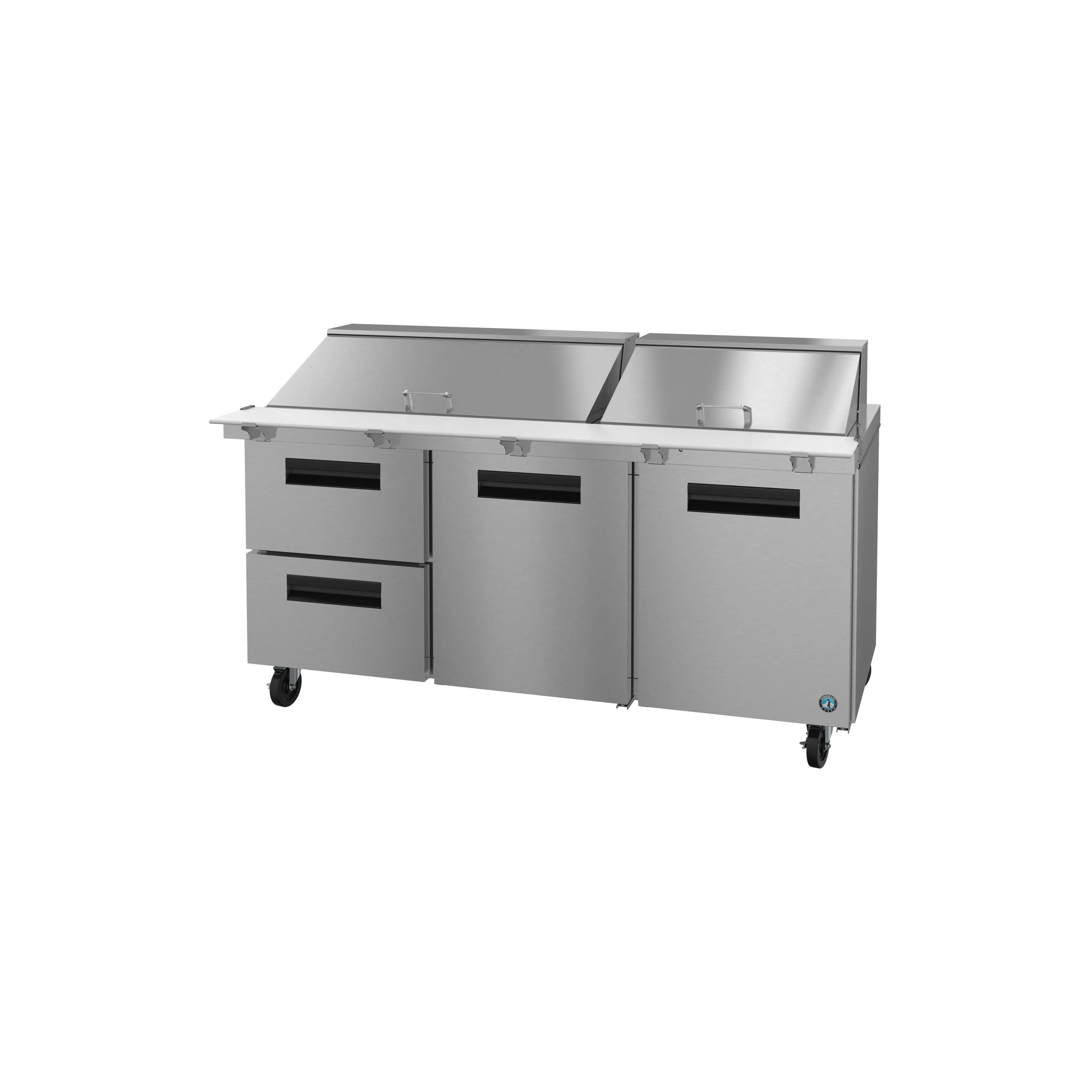 Hoshizaki - SR72B-30MD2. Commercial 72 Three Section Mega Top Prep Table. Drawer/Door Combo 18cu.ft.