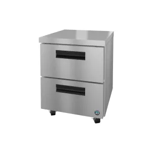 Hoshizaki - UF27B-D2. Commercial 27 Steelheart B Series Two Drawer Undercounter Freezer 6.21 cu. ft.