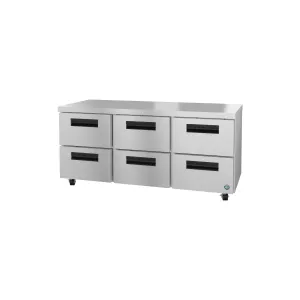Hoshizaki - UR72A-D6. Commercial 72 Undercounter Refrigerator with 6 Drawers 18.63 cu. ft.