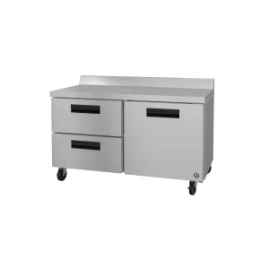 Hoshizaki - WR60A-D2. Commercial 60 One Door and Two Drawer Worktop Refrigerator 15.38 cu. ft.
