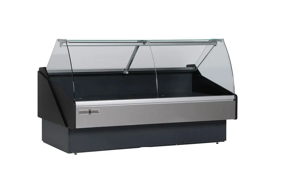 Hydra Kool - KFM-CG-80-R. 80 Curved Glass Deli Case For Fresh Meat Remote