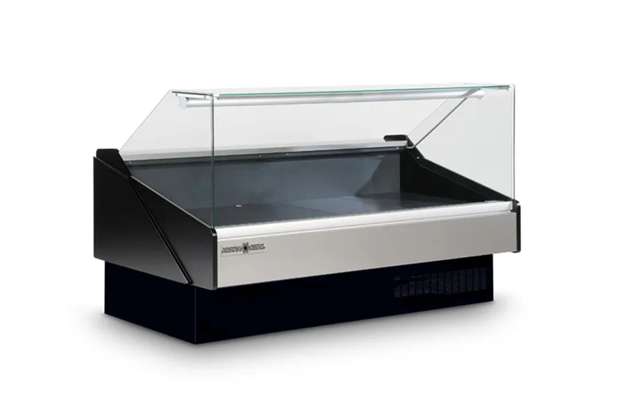 Hydra Kool - KFM-FG-100-S. 100 Flat Glass Deli Case For Fresh Meat Self Contained