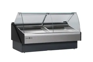 Hydra Kool - KFM-SC-40-R. 40 Curved Glass Seafood Case Remote