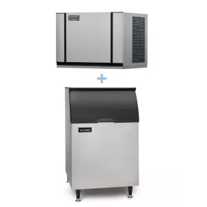 Ice-O-Matic - CIM0330FA/B55PS Commercial 316 lb Full Cube Ice Maker w/ Bin - 510 lb Storage. Air Cooled. 115v