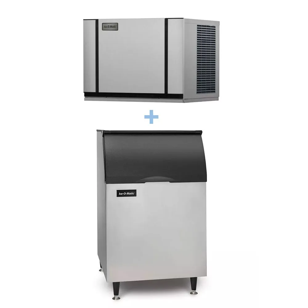 Ice-O-Matic - CIM0636FA/B55PS Commercial 600 lb Full Cube Ice Maker w/ Bin - 510 lb Storage. Air Cooled. 208-230v/1ph